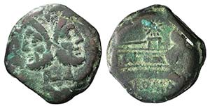 Star series, Rome, 169-158 BC. Æ As (30mm, ... 