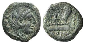 C. Curatius Trigeminus, Rome, 135 BC. Æ ... 