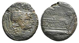 C. Numitorius C.f. Lem., Rome, 133 BC. Æ ... 