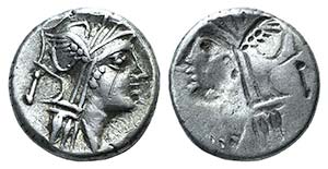D. Silanus L.f., Rome, 91 BC. AR Brockage ... 