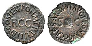 Gaius (Caligula, 37-41). Æ Quadrans (17mm, ... 