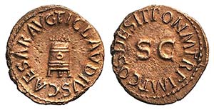 Claudius (41-54). Æ Quadrans (18mm, 2.50g, ... 