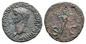 Claudius (41-54). Æ As (29mm, 10.17g, 7h). ... 