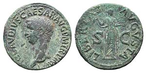 Claudius (41-54). Æ As (29mm, 10.04g, 6h). ... 