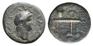 Nero (54-68). Æ Semis (17mm, 3.65g, 6h). ... 