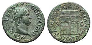 Nero (54-68). Æ As (28mm, 9.83g, 6h). Rome, ... 