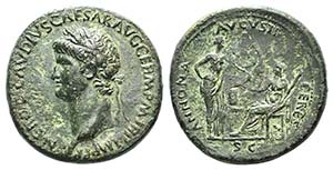 Nero (54-68). Æ Sestertius (35mm, 27.03g, ... 