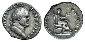 Vespasian (69-79). AR Denarius (18mm, 3.30g, ... 