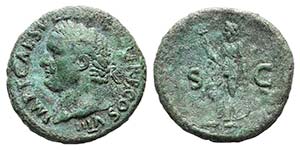 Titus (Caesar, 69-79). Æ As (27mm, 9.89g, ... 