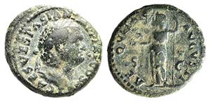 Titus (Caesar, 69-79). Æ As (26mm, 10.87g, ... 