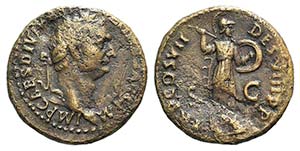 Domitian (81-96). Æ As (27mm, 9.70g, 6h). ... 