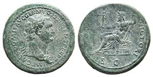 Domitian (81-96). Æ Sestertius (35mm, ... 