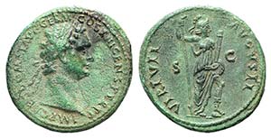 Domitian (81-96). Æ As (29mm, 11.30g, 6h). ... 