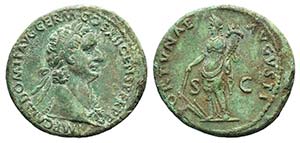 Domitian (81-96). Æ As (29mm, 10.74g, 6h). ... 