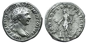 Trajan (98-117). AR Denarius (18mm, 2.92g, ... 