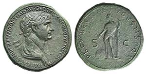 Trajan (98-117). Æ Sestertius (35mm, ... 