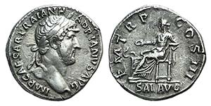 Hadrian (117-138). AR Denarius (17mm, 2.87g, ... 
