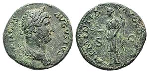 Hadrian (117-138). Æ As (27mm, 11.98g, 1h). ... 