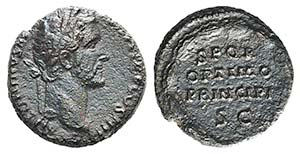 Antoninus Pius (138-161). Æ As (24mm, ... 