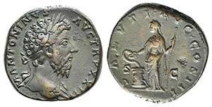 Marcus Aurelius (161-180). Æ Sestertius ... 
