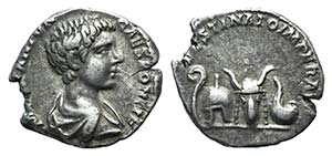Caracalla (Caesar, 196-198). AR Denarius ... 