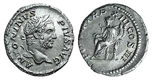 Caracalla (198-217). AR Denarius (18mm, ... 