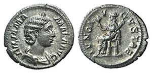 Julia Mamaea (Augusta, 222-235). AR Denarius ... 