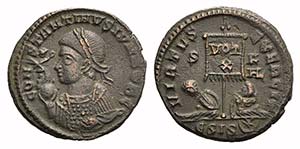 Constantine II (Caesar, 317-337). Æ Follis ... 