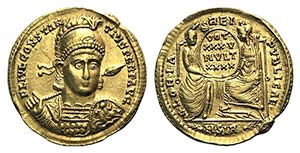 Constantius II (337-361). AV Solidus (20mm, ... 