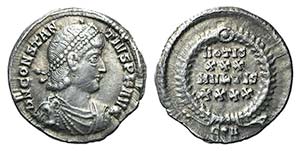 Constantius II (337-361). AR Siliqua (20mm, ... 