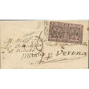 02.10.1859, Lettera da Modena per Verona ... 