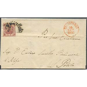 14.09.1860, Lettera da S.Germano per ... 