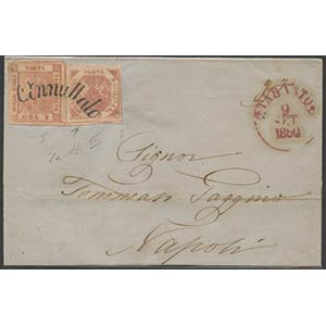 09.09.1860, lettera da Taranto per Napoli ... 