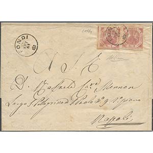 29.9.1861, Lettera da Fondi per Napoli ... 