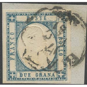 1861, 2gr N.20c Azzurro Ardesia ... 