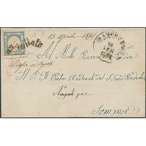 15.04.1861, Lettera da Aversa per Somma ... 