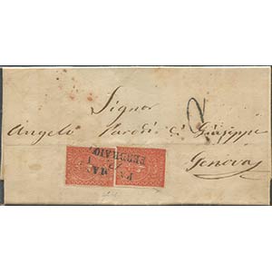 12.02.1855, lettera da Parma per Genova ... 