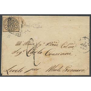 3.07.1863, lettera da Roma a Montenagraro ... 