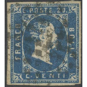 1851, N.2f Azzurro Chiaro, usato. (A+) ... 