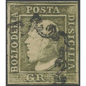 1859, 1gr N.4 Verde Oliva grigiastro (II ... 