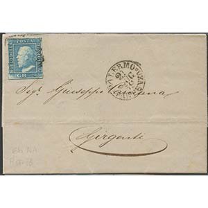 21.07.1859, lettera da Palermo per Girgenti ... 