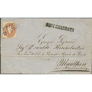 03.11.1863, lettera raccomandata da Udine ... 