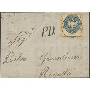 12.04.1864, Lettera da Venezia per ... 