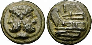 Anonymous, Rome, c. 217-215 BC. Æ As (50mm, ... 