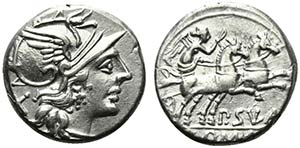 Pub. Sulla, Rome, 151 BC. AR Denarius (17mm, ... 