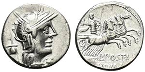 L. Postumius Albinus, Rome, 131 BC. AR ... 