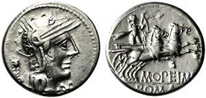 L. Opimius, Rome, 131 BC. AR Denarius ... 