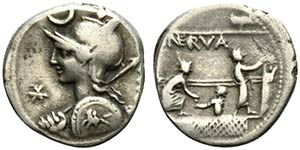 P. Nerva, Rome, 113-112 BC. AR Denarius ... 