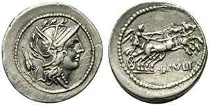 L. Julius, Rome, 101 BC. AR Denarius (21mm, ... 