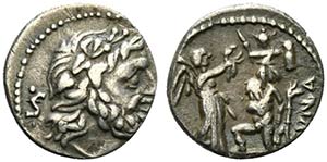 C. Fundanius, Rome, 101 BC. AR Quinarius ... 